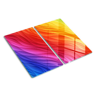 Tagliere in vetro Onde di colore