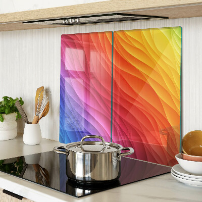 Tagliere in vetro Onde di colore