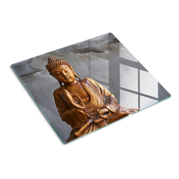 Tagliere in vetro Buddha in meditazione