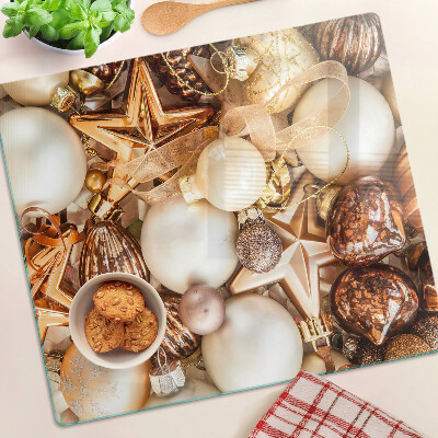 Tagliere in vetro temperato Decorazioni e palline natalizie