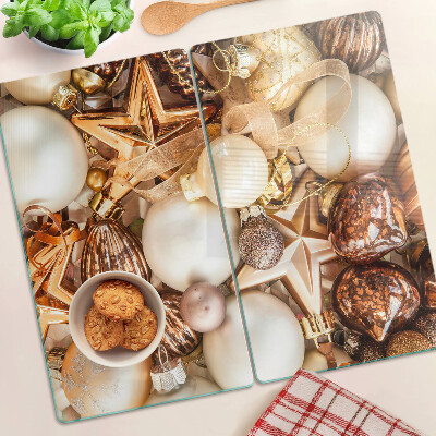 Tagliere in vetro temperato Decorazioni e palline natalizie