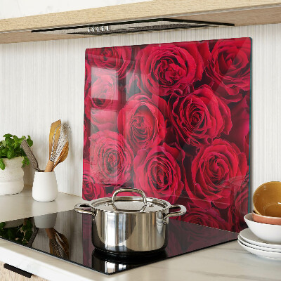 Tagliere in vetro temperato Rose rosse