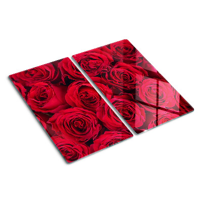 Tagliere in vetro temperato Rose rosse
