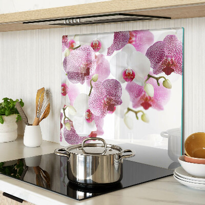 Tagliere in vetro Orchidee davanti alla finestra