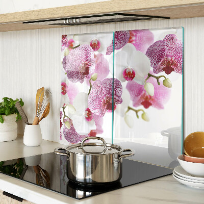Tagliere in vetro Orchidee davanti alla finestra