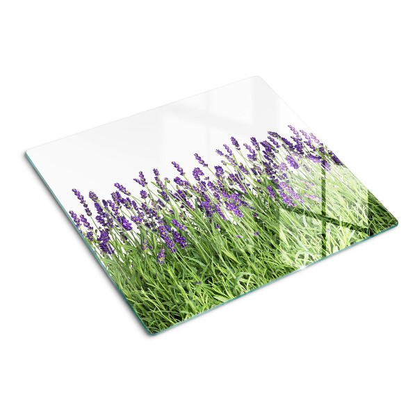 Tagliere in vetro temperato Campo di lavanda al sole