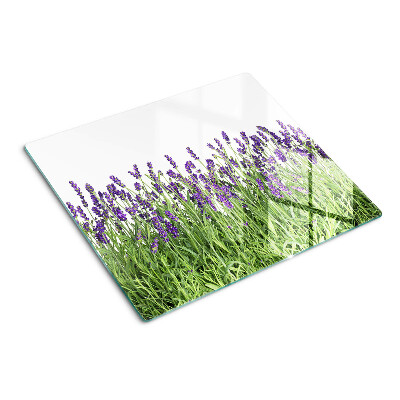 Tagliere in vetro temperato Campo di lavanda al sole