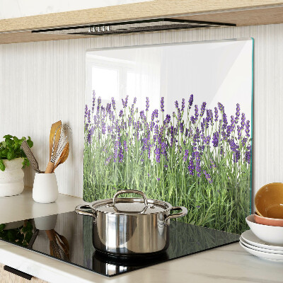 Tagliere in vetro temperato Campo di lavanda al sole