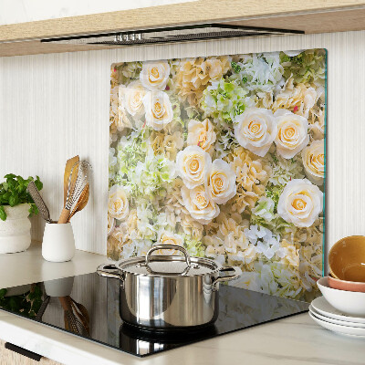 Tagliere in vetro Fiori in tonalità pastello