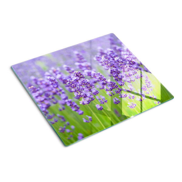 Tagliere in vetro Campo di lavanda
