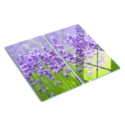 Tagliere in vetro Campo di lavanda