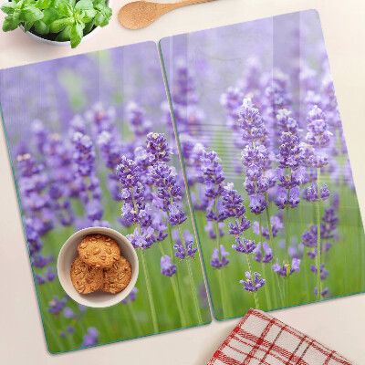 Tagliere in vetro Campo di lavanda