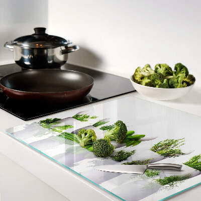 Tagliere in vetro Erbe aromatiche in vaso