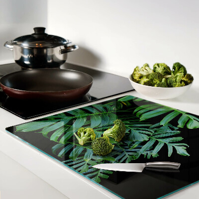Tagliere in vetro temperato Foglie tropicali