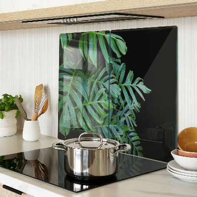 Tagliere in vetro temperato Foglie tropicali