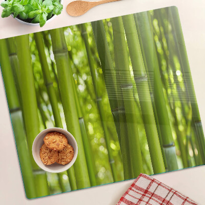 Tagliere in vetro temperato Foresta di bambù