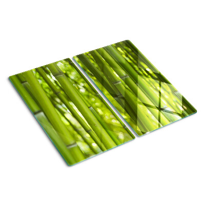 Tagliere in vetro temperato Foresta di bambù
