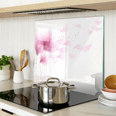 Tagliere in vetro temperato Fiori nelle tonalità del rosa