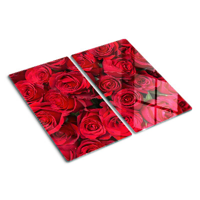 Tagliere in vetro temperato Rose rosse