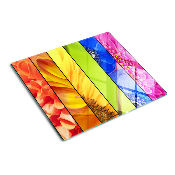 Tagliere in vetro temperato Motivi floreali dai colori intensi
