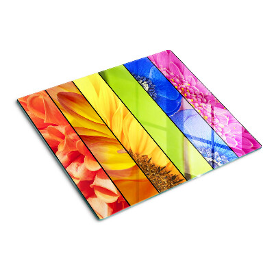 Tagliere in vetro temperato Motivi floreali dai colori intensi