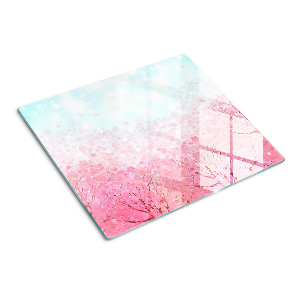 Tagliere in vetro Motivi floreali di Sakura