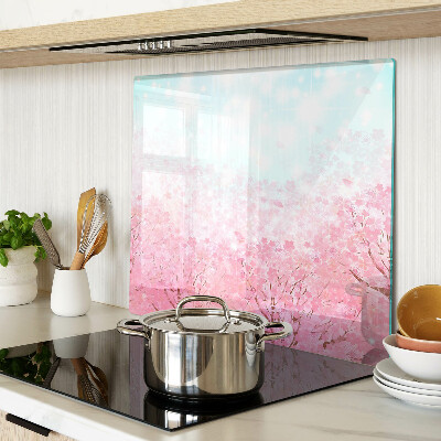 Tagliere in vetro Motivi floreali di Sakura