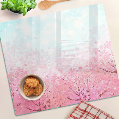 Tagliere in vetro Motivi floreali di Sakura