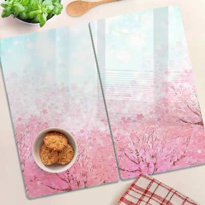 Tagliere in vetro Motivi floreali di Sakura
