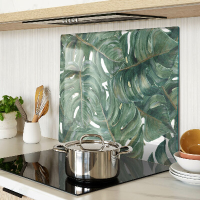 Tagliere in vetro Foglie di Monstera