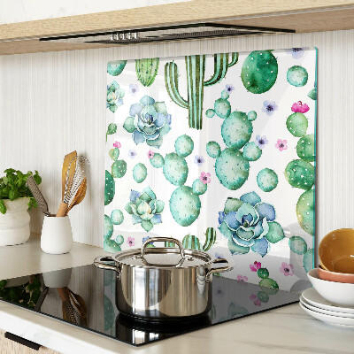 Tagliere in vetro Cactus e succulente