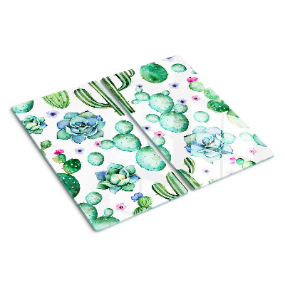 Tagliere in vetro Cactus e succulente