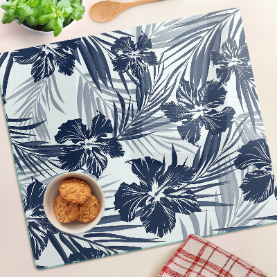 Tagliere in vetro Motivo tropicale floreale