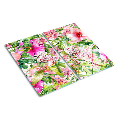 Tagliere in vetro Motivo tropicale floreale