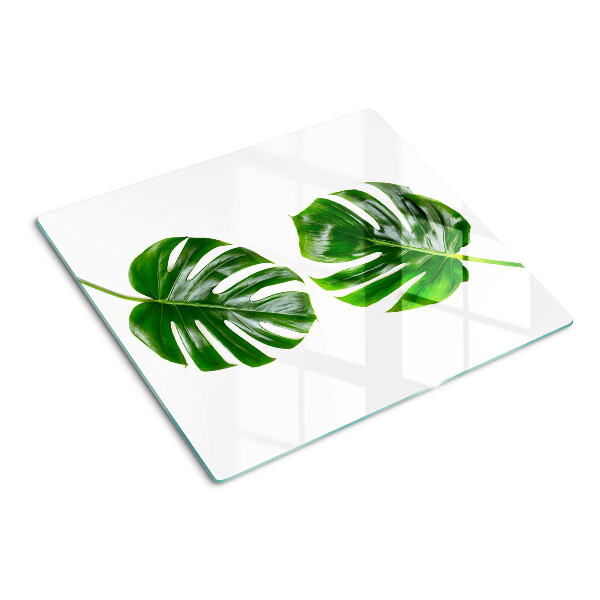 Tagliere in vetro temperato Foglie di Monstera