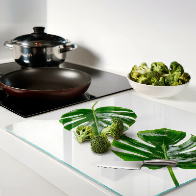Tagliere in vetro temperato Foglie di Monstera