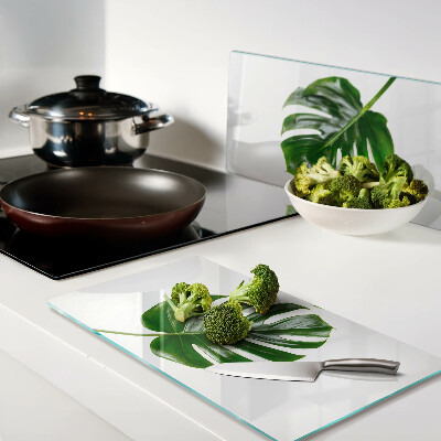 Tagliere in vetro temperato Foglie di Monstera