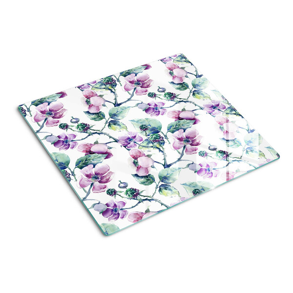 Tagliere in vetro Motivo floreale di magnolia