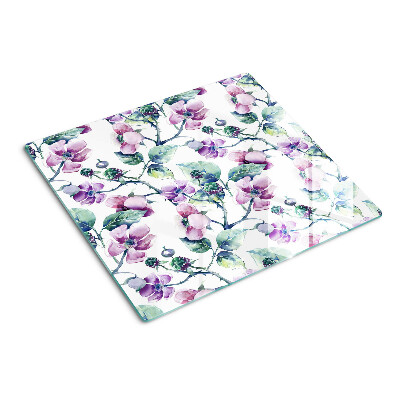 Tagliere in vetro Motivo floreale di magnolia