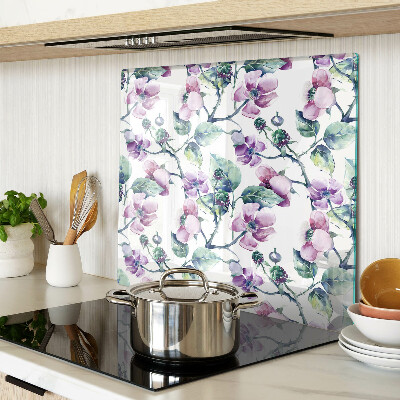 Tagliere in vetro Motivo floreale di magnolia