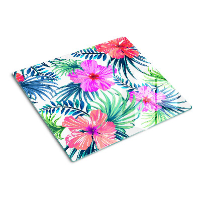 Tagliere in vetro temperato Motivo tropicale floreale