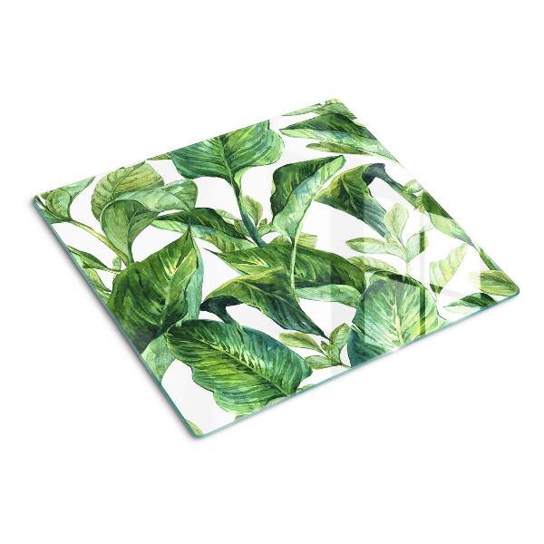 Tagliere in vetro temperato Foglie di piante tropicali