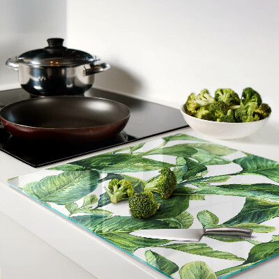 Tagliere in vetro temperato Foglie di piante tropicali