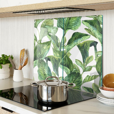 Tagliere in vetro temperato Foglie di piante tropicali
