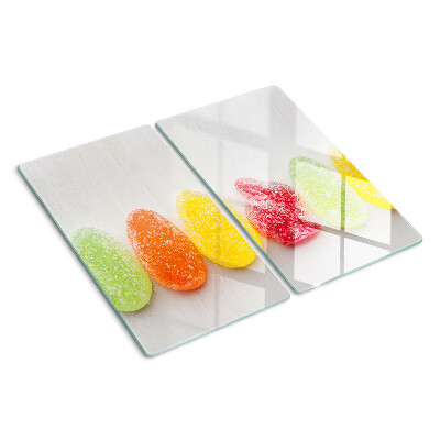 Tagliere in vetro Dolci nei colori dell'arcobaleno