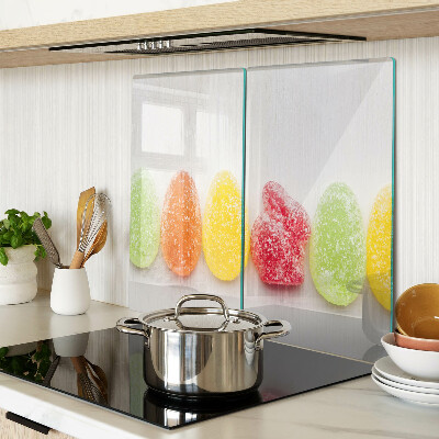 Tagliere in vetro Dolci nei colori dell'arcobaleno