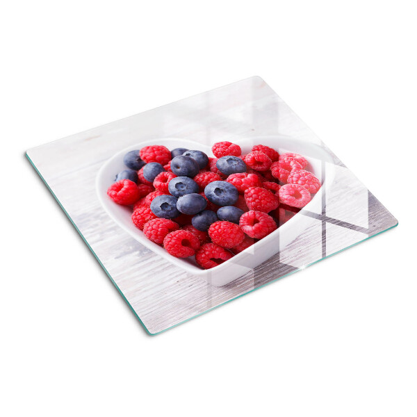 Tagliere in vetro Frutti a forma di cuore