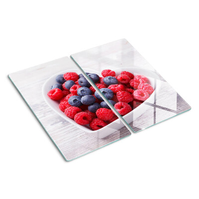 Tagliere in vetro Frutti a forma di cuore