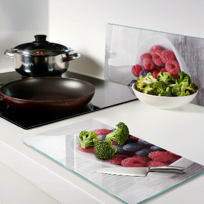 Tagliere in vetro Frutti a forma di cuore