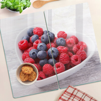 Tagliere in vetro Frutti a forma di cuore